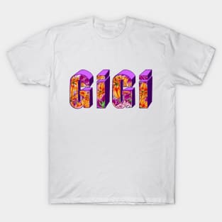 Top 10 best personalised gifts 2022  - Gigi - personalised,personalized custom name with flowers T-Shirt